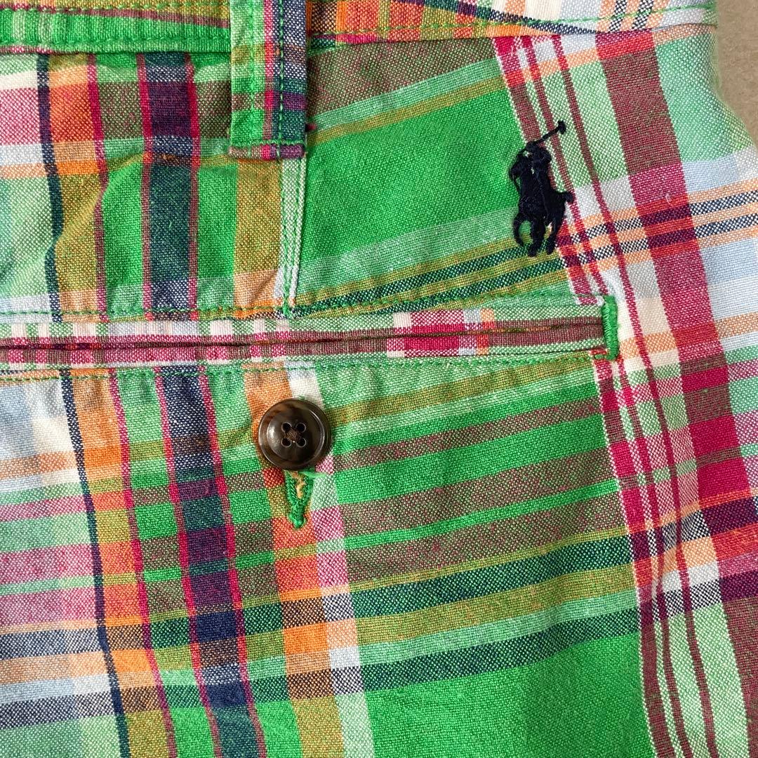 【美品】POLO RALPH LAUREN ハーフパンツ サイズ0 チェック柄