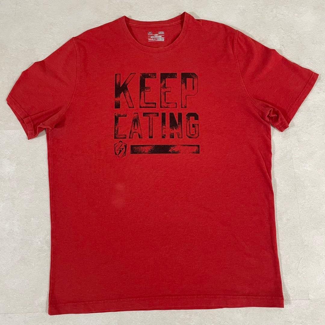 最終値下げ USA古着 UNDER ARMOUR 半袖Tシャツ Lサイズ レッド