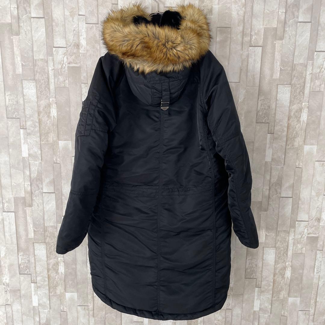 【美品】ザノースフェイス ファー付き ダウンジャケット ホワイトレーベル XL