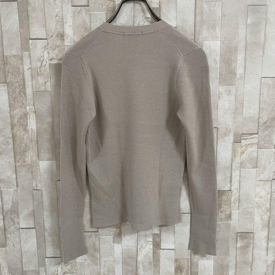 【美品】BURBERRY LONDON カーディガン カシミヤ混 ラメ入り