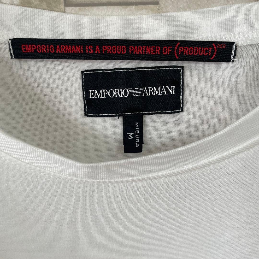 【美品】古着 EMPORIO ARMANI 半袖Tシャツ Mサイズ ホワイト