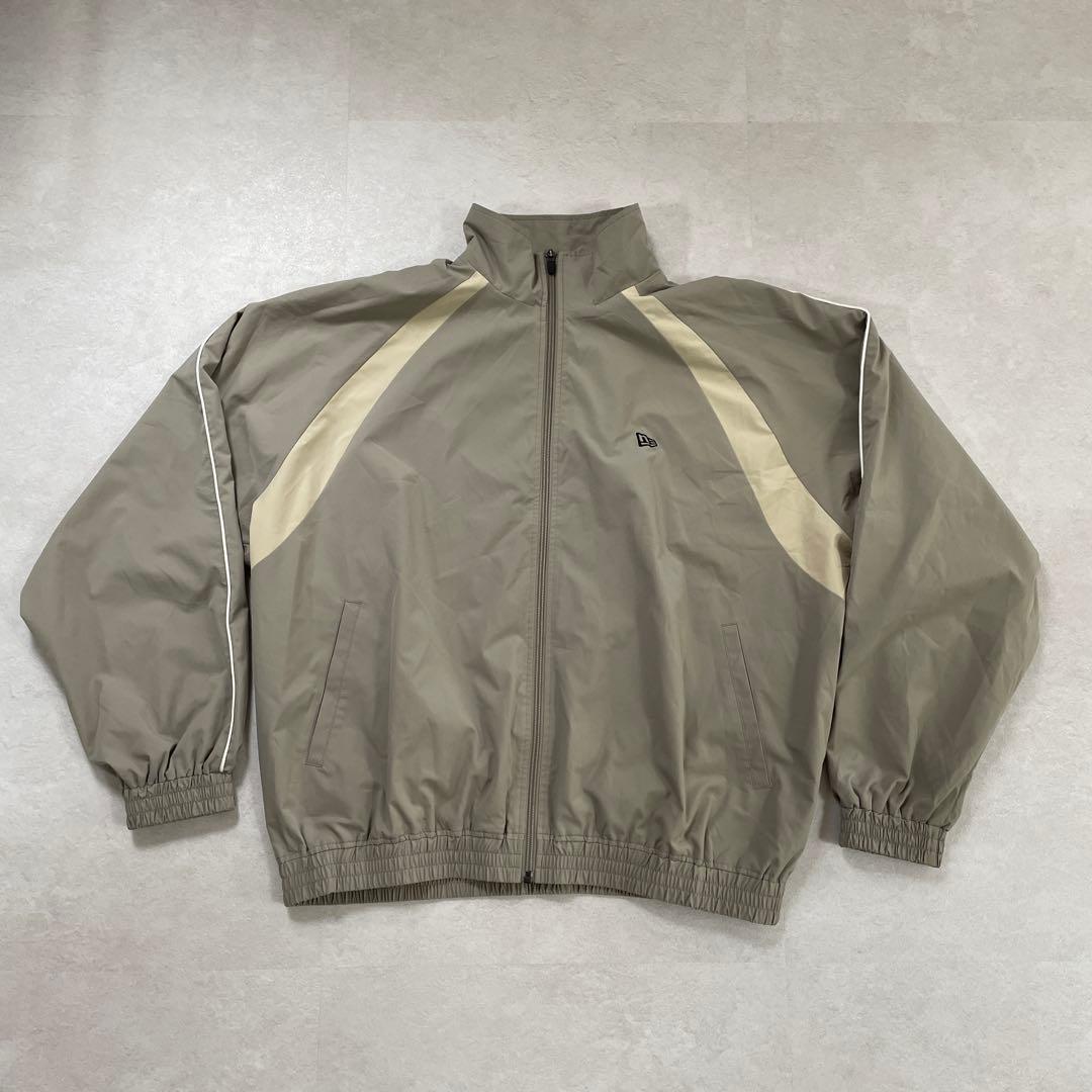 古着 NEW ERA オーバーサイズ トラックジャケット L オリーブ