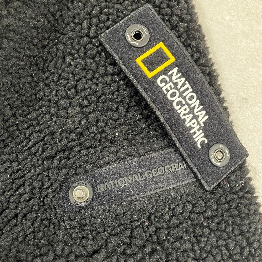 古着 NATIONAL GEOGRAPHIC ロングボアジャケット L 黒