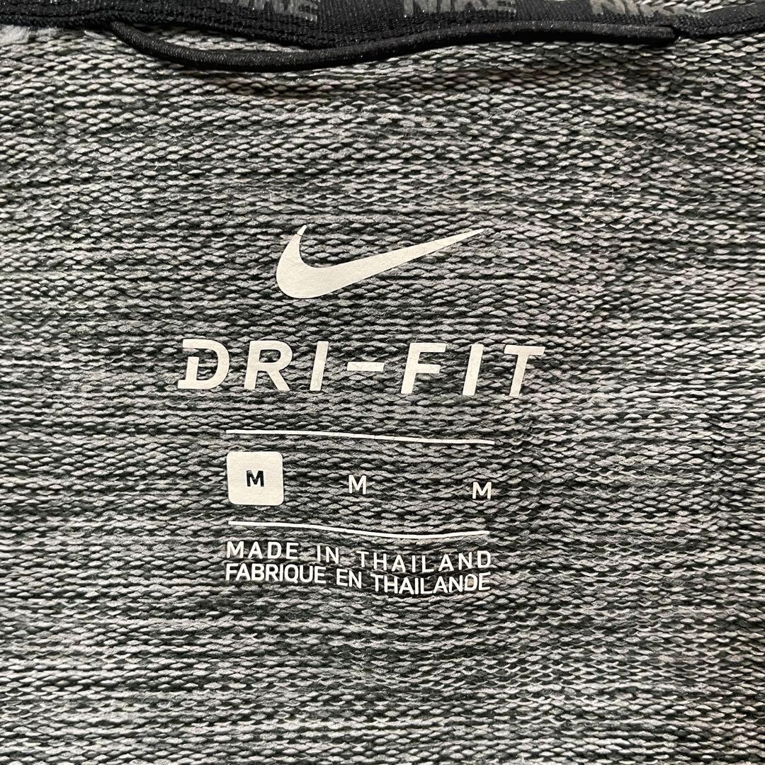 【美品】NIKE DRY-FIT ノースリーブパーカー Mサイズ ダークグレー