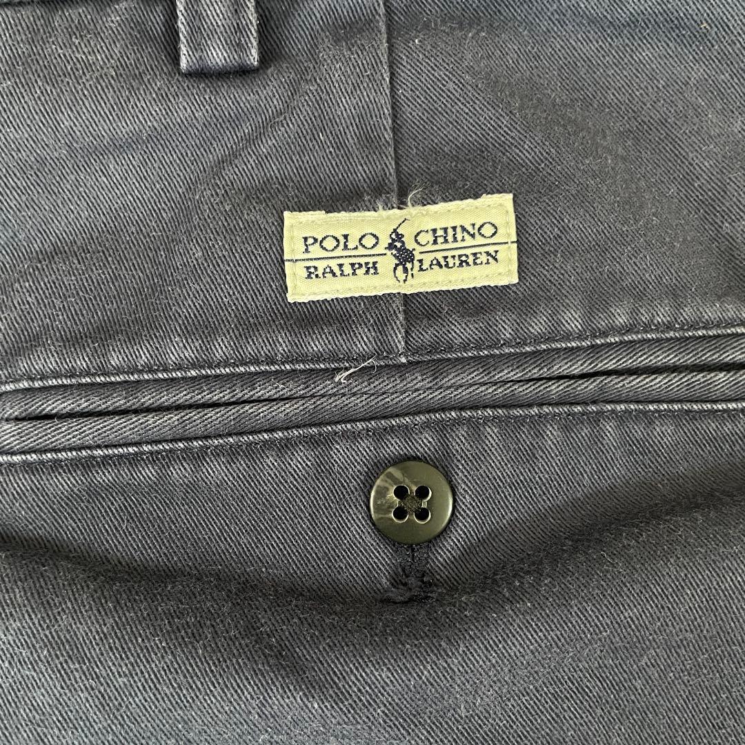 【美品】90s POLO RALPH LAUREN ハーフパンツ 40 紺色