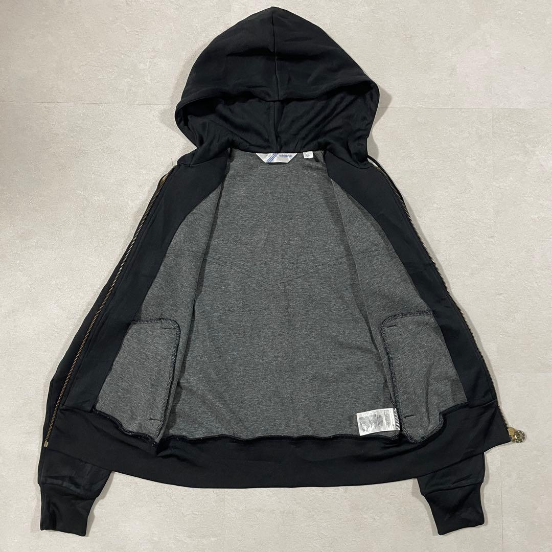 【希少美品】adidas Originals コーティングジャージ 黒 金