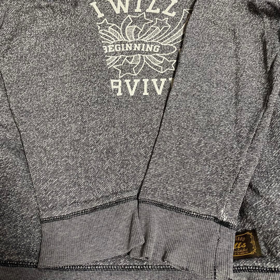 【美品】ILLS イルズ ユニセックスロングTシャツ Ｍサイズ グレー