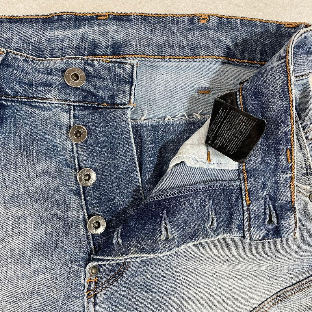 【美品】G-Star RAW デニム ジーンズ ダメージ加工 サイズ30