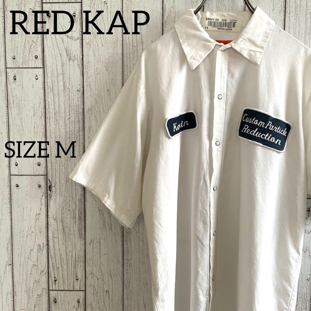 古着 RED KAP 半袖ワークシャツ Mサイズ ホワイト