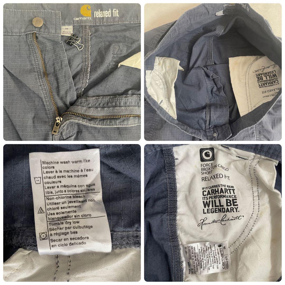 古着 carhartt ハーフパンツ サイズ36 ネイビー