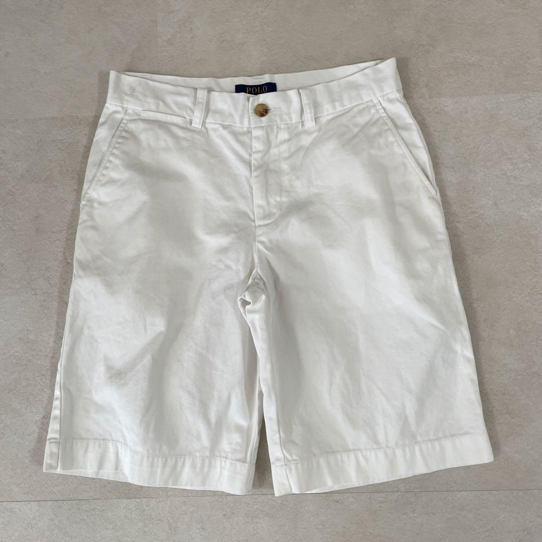 古着 POLO RALPH LAUREN ハーフパンツ サイズ14 ホワイト