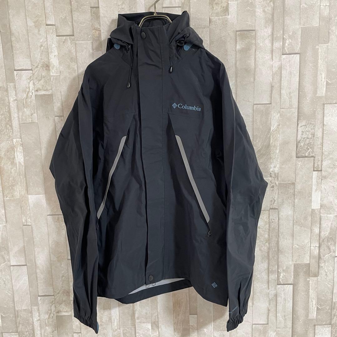 古着 Columbia マウンテンパーカー OMNI-DRY ブラック S