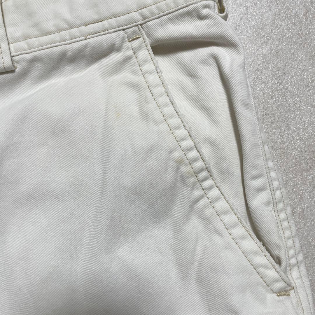 90s POLO RALPH LAUREN ハーフパンツ サイズ36 ホワイト
