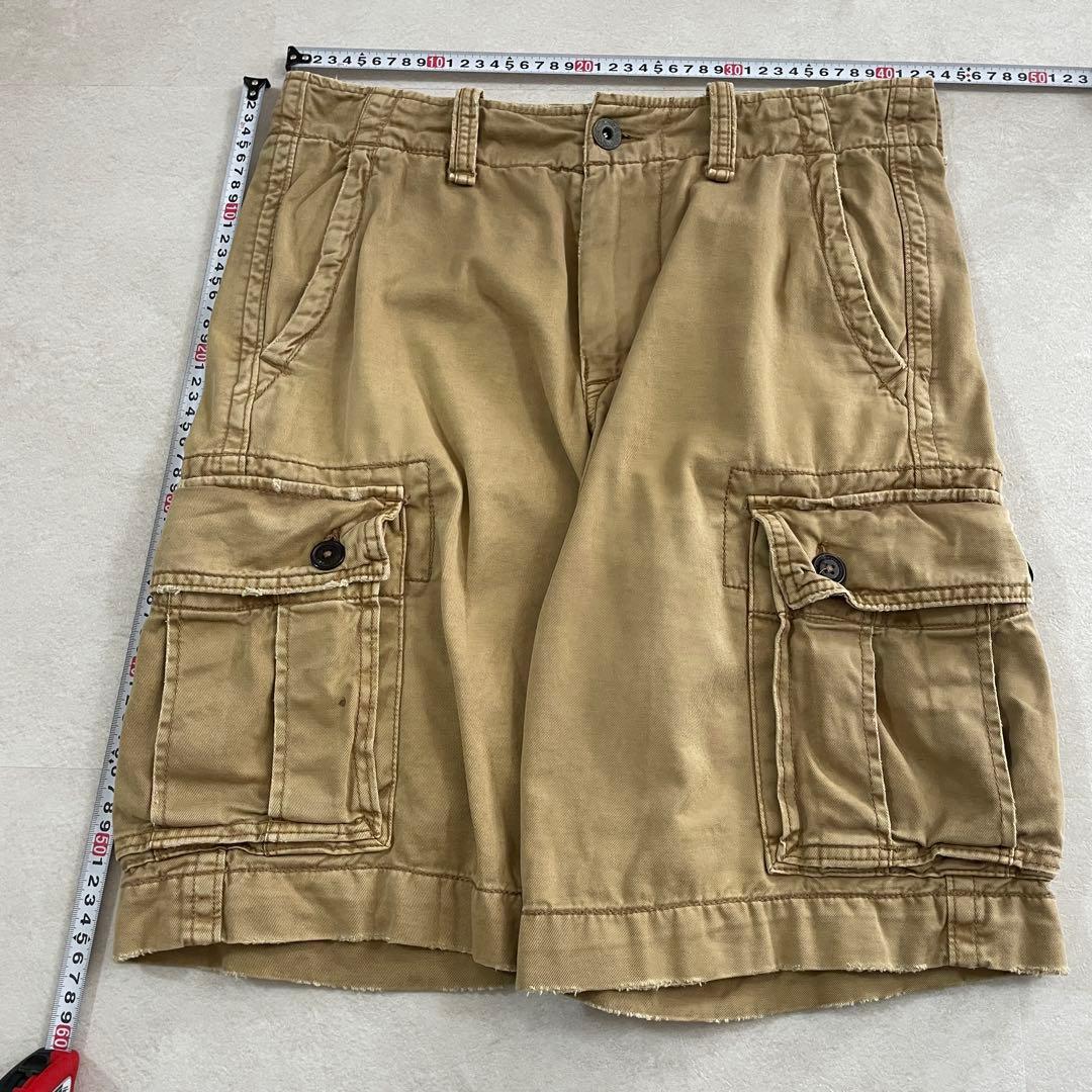 古着AMERICAN EAGLE アメカジ ベージュ ハーフパンツ サイズ30