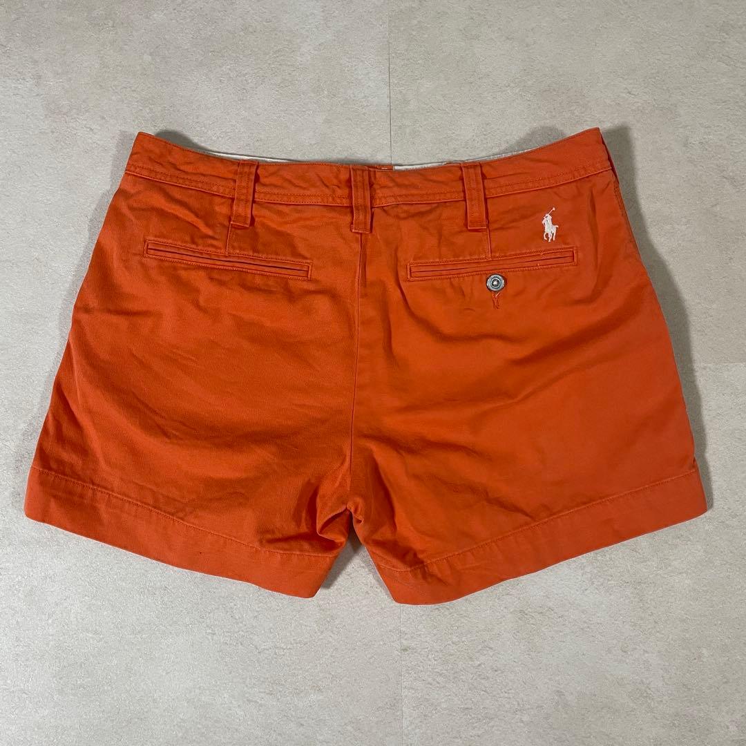 【美品】POLO RALPH LAUREN ハーフパンツ サイズ8 オレンジ