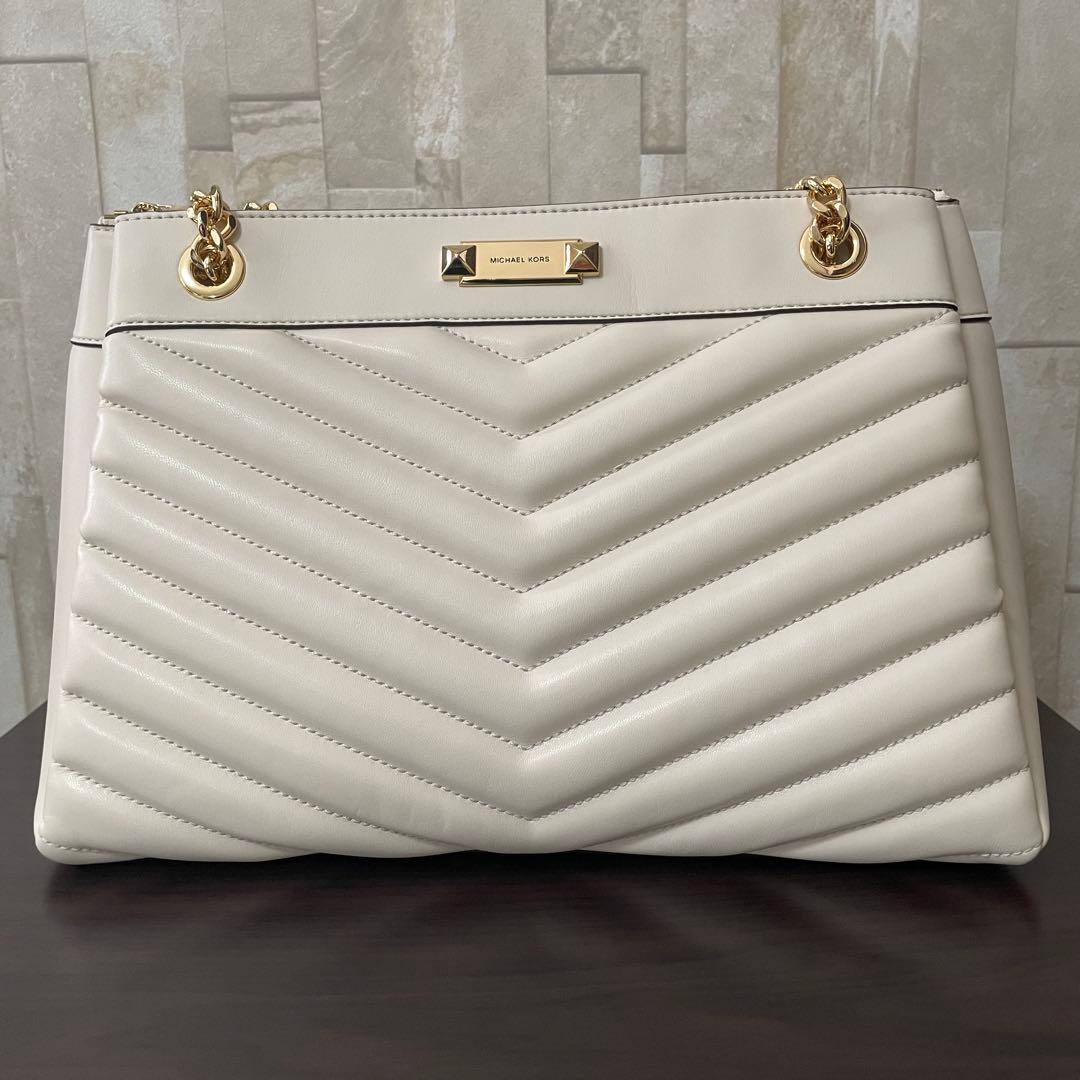訳あり新品 MICHAEL KORS トートバッグ ホワイト