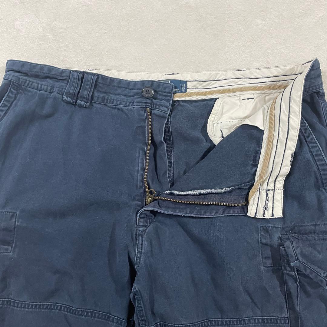 90s POLO RALPH LAUREN ハーフパンツ ネイビー サイズ40