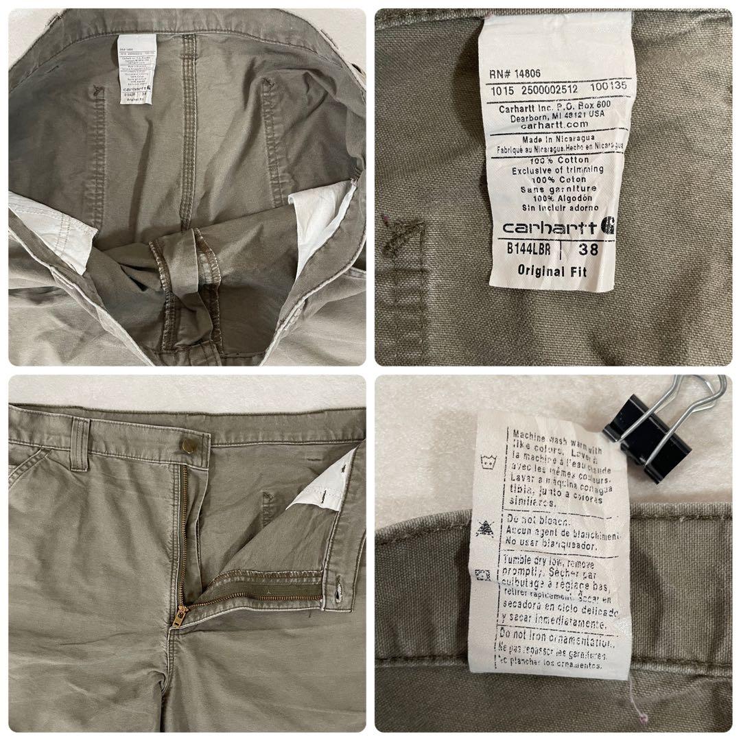 古着 carhartt ハーフパンツ サイズ38 カーキ