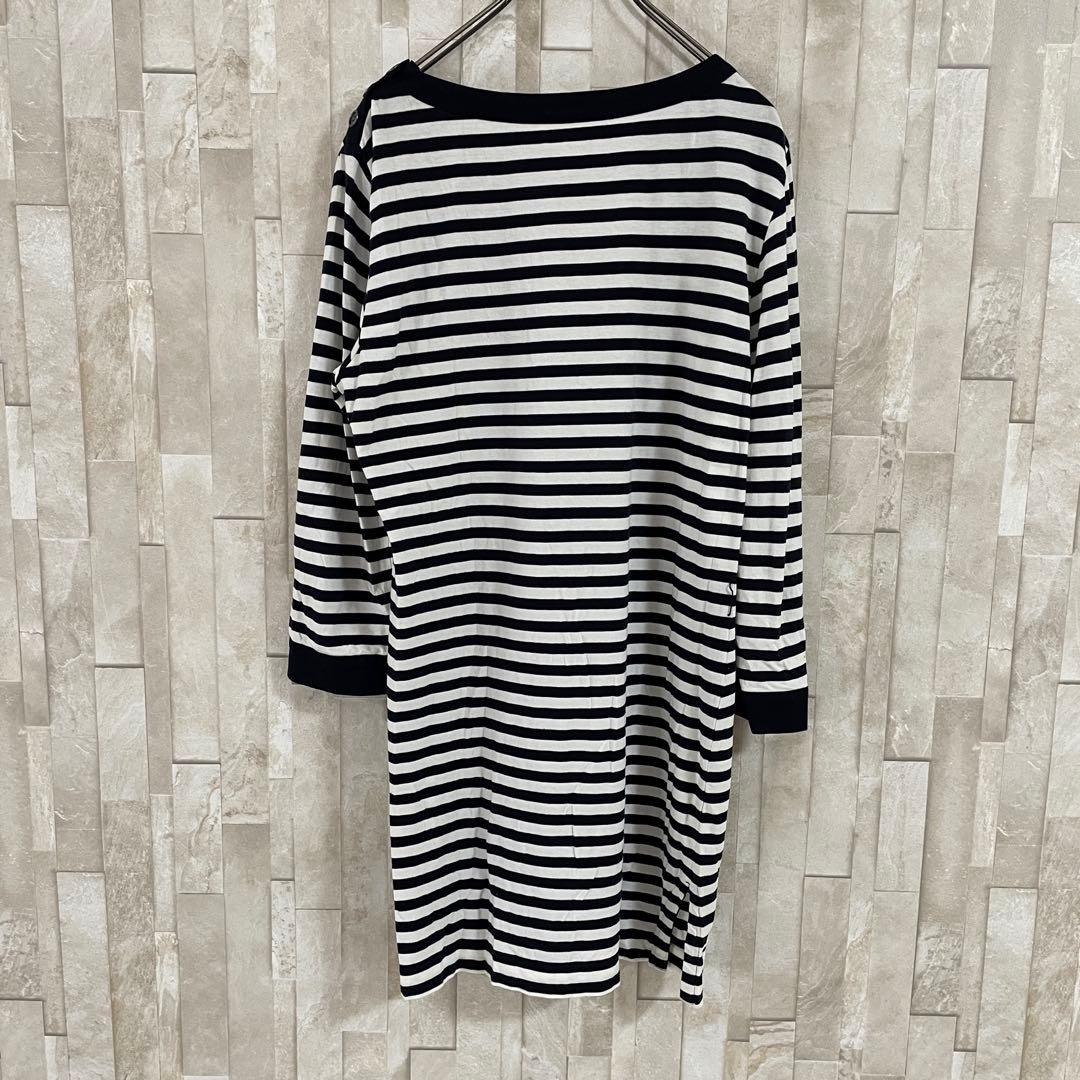古着 BURBERRY LONDON 七分袖 Tシャツ サイズ2 ボーダー