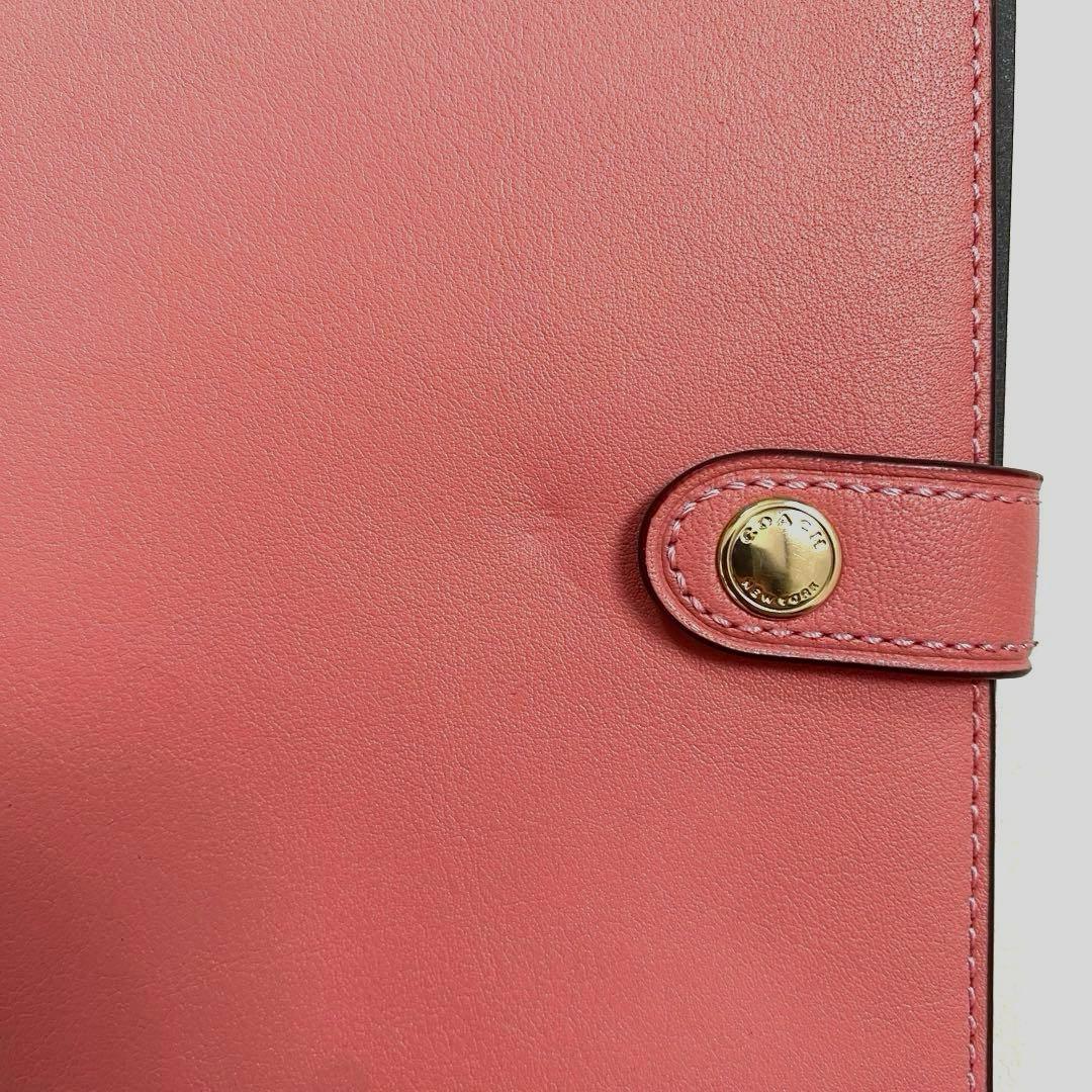 最終値下げ！COACH コーチ アウトレット品スムースレザーノートブックカバー