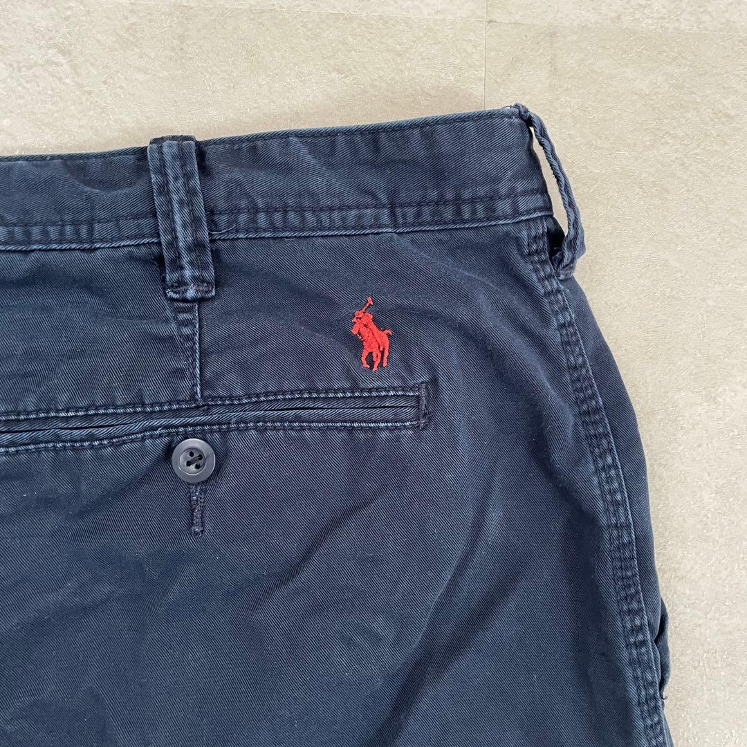 【美品】POLO RALPH LAUREN ハーフパンツ サイズ38 ネイビー