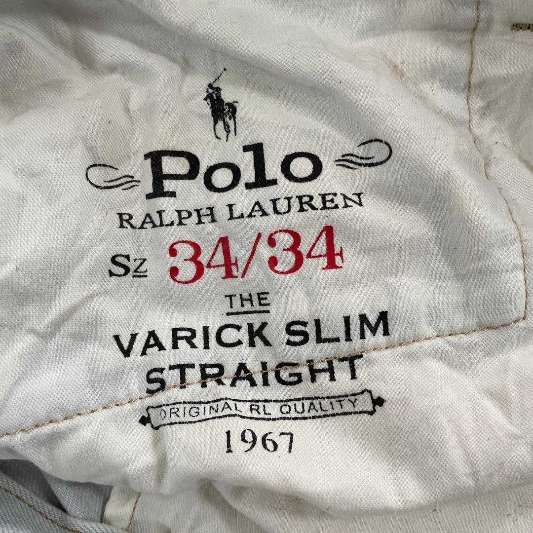 【美品】POLO RALPH LAUREN ライトブルー ハーフパンツ 34