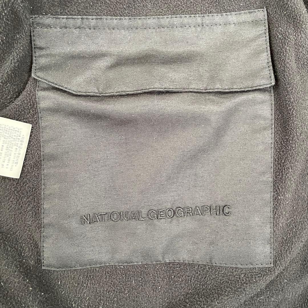 【美品】NATIONAL GEOGRAPHIC ボアジャケット 2XL 黒色