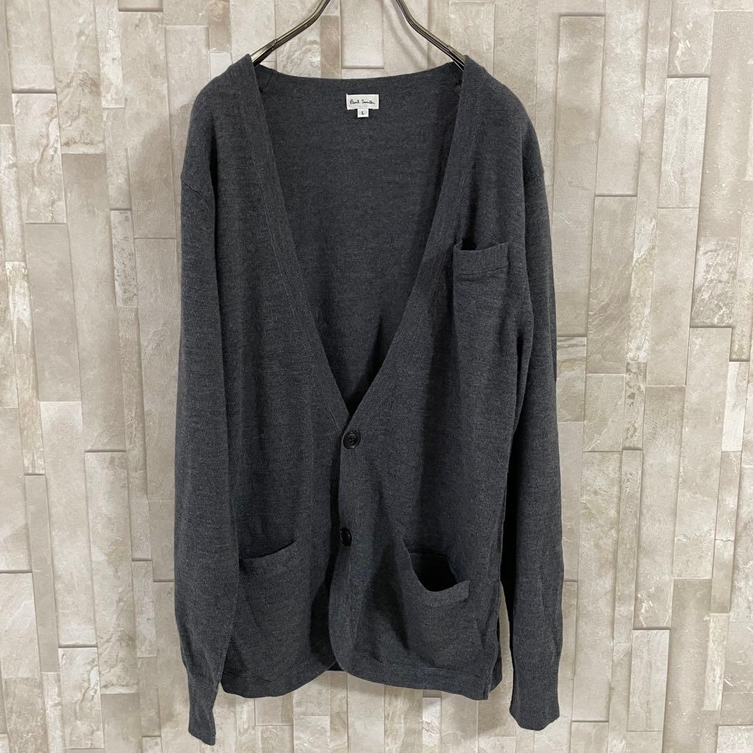 【美品】Paul Smith 長袖カーディガン サイズL ブラック
