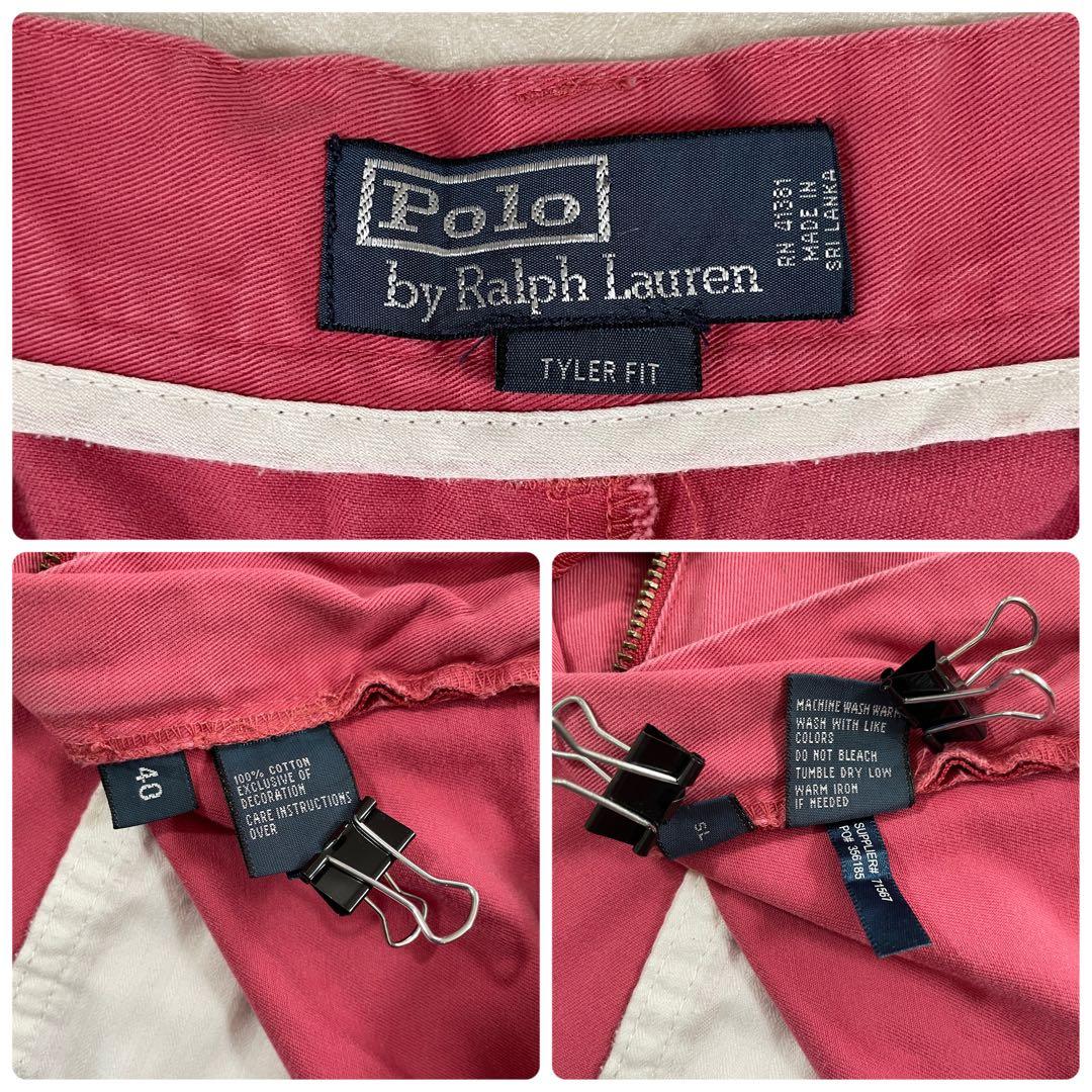 90s POLO RALPH LAUREN ハーフパンツ 40 ピンク