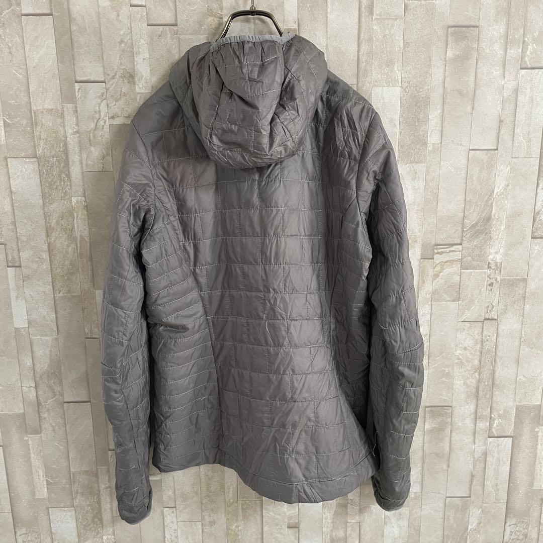古着 patagonia ナノパフフーディ ライトダウン サイズM グレー
