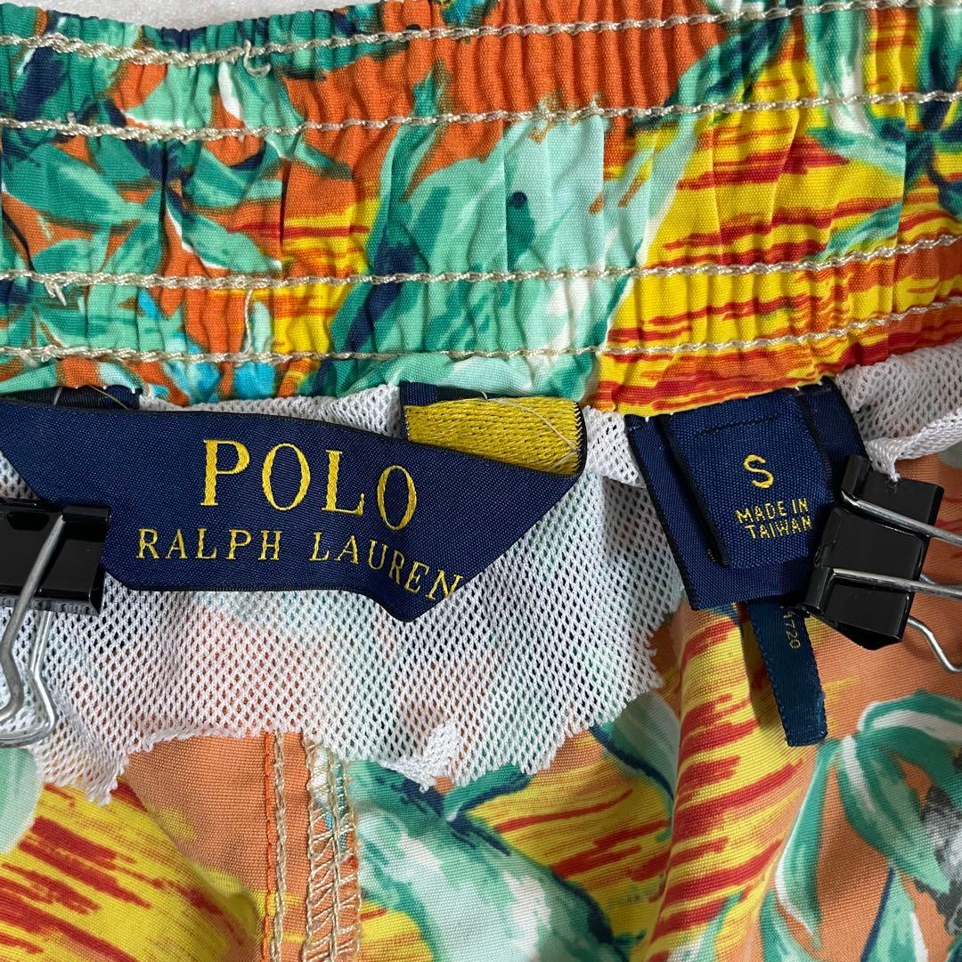 古着POLO RALPH LAUREN スイムショーツ サイズ S 総柄