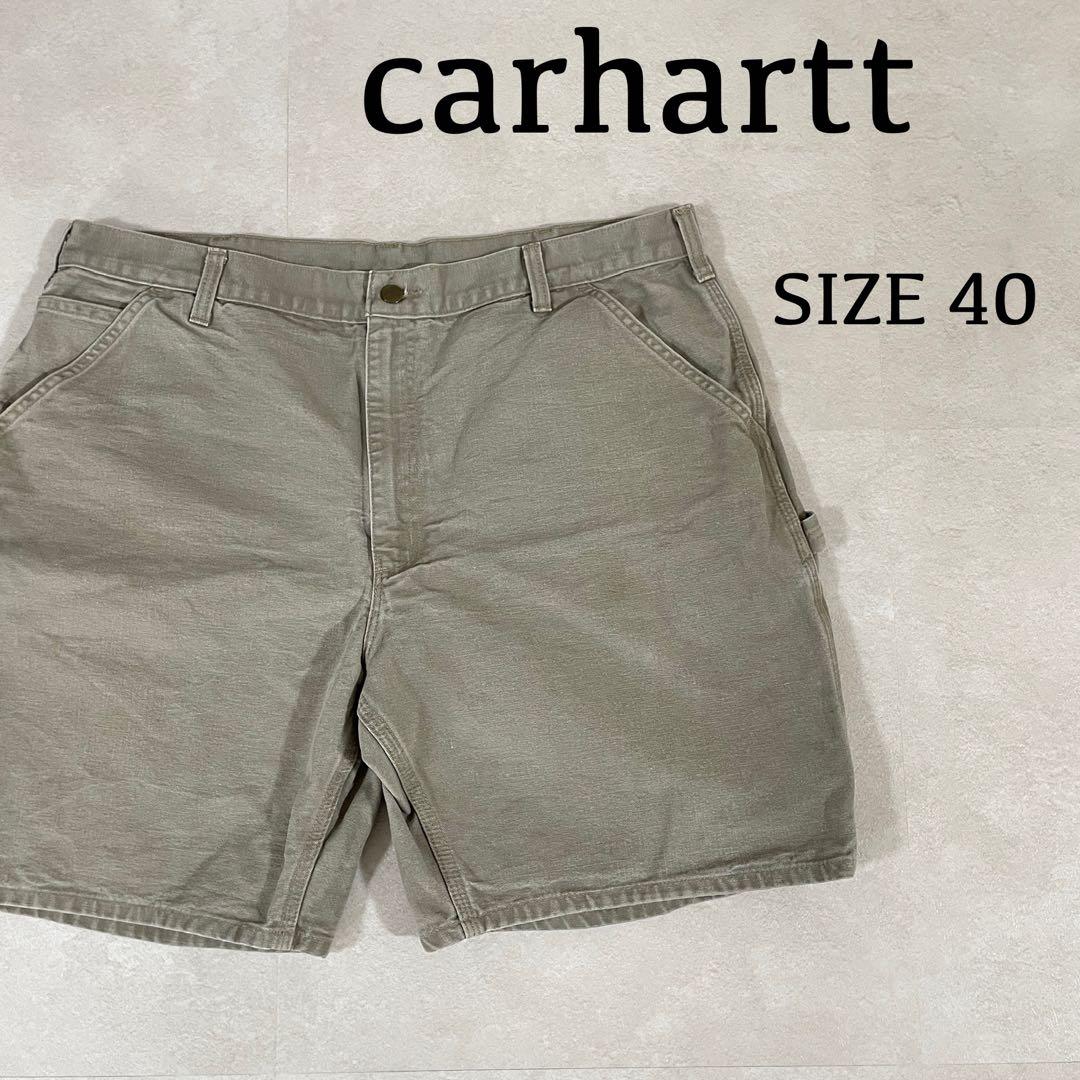 古着 carhartt ハーフパンツ サイズ40 グレー
