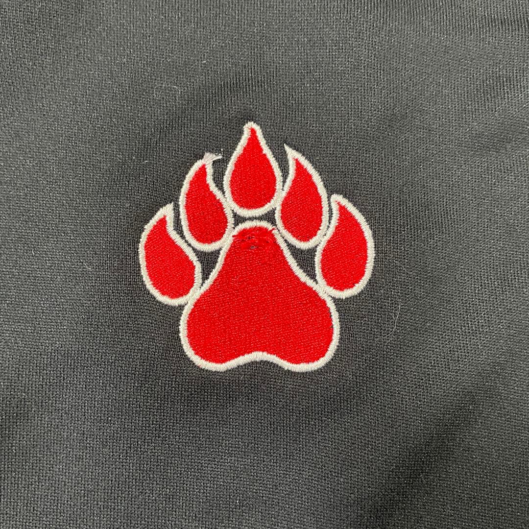 古着 UNDER ARMOUR 長袖シャツ 肉球刺繍 サイズL ブラック