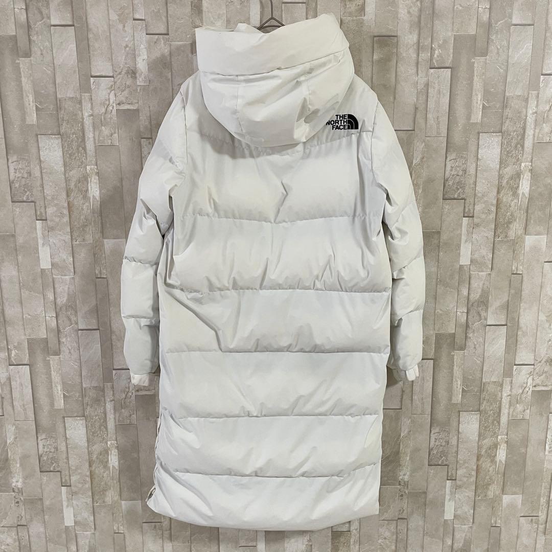 古着 THE NORTH FACE ロングダウンジャケット T-Ball 白色