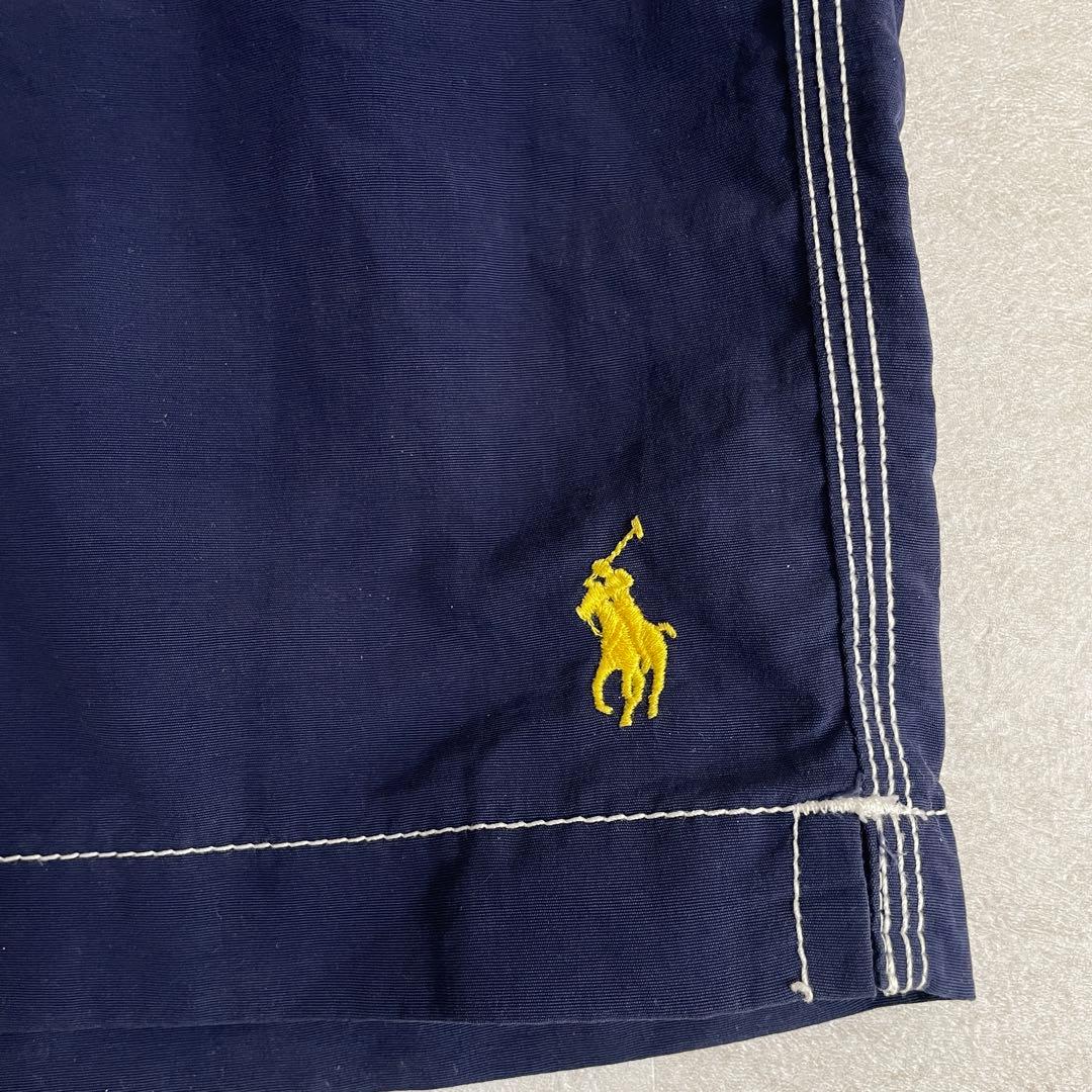 【希少】90s POLO RALPH LAUREN ネイビー スイムショーツ