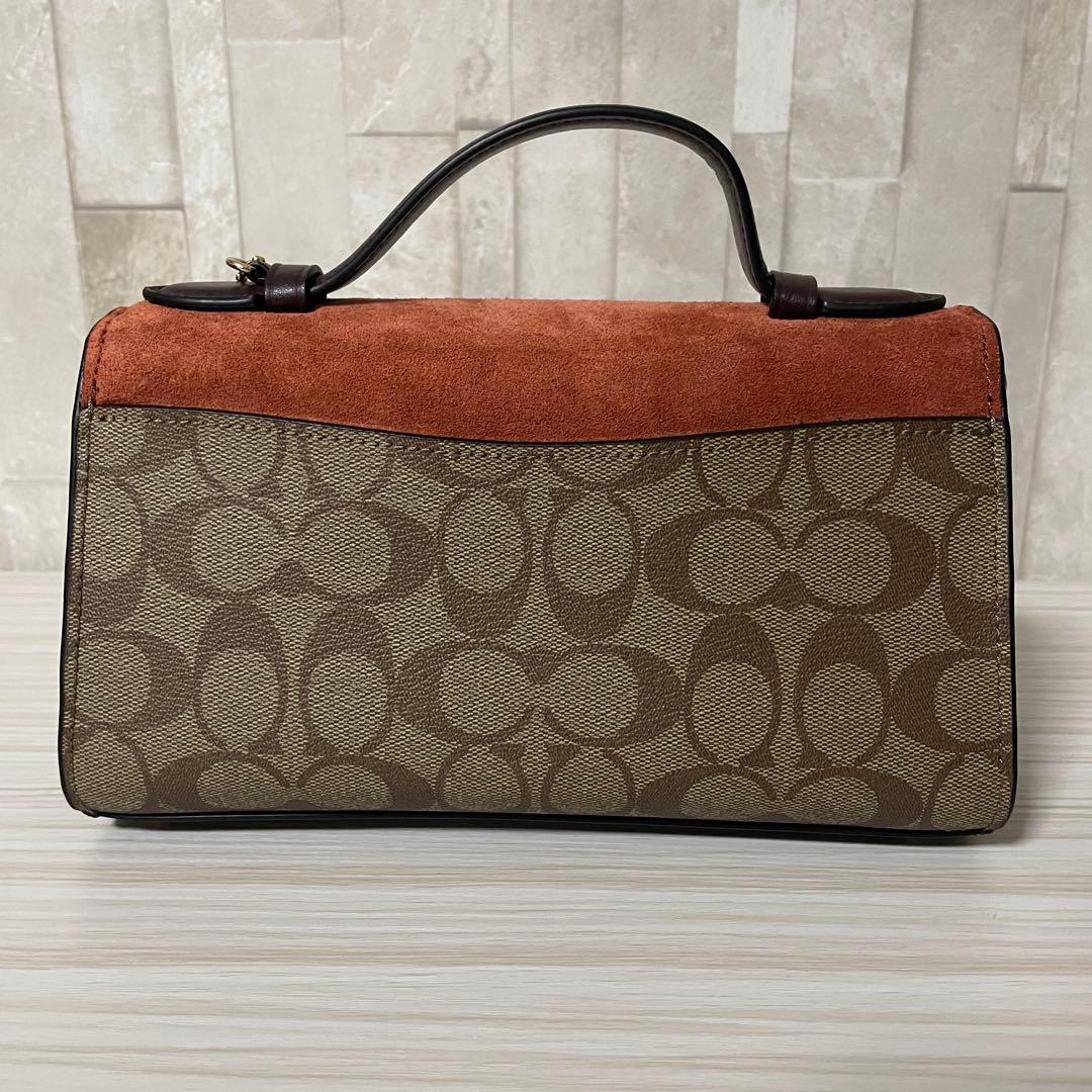訳あり新品 COACH ハンドバッグ 2way シグネチャー柄