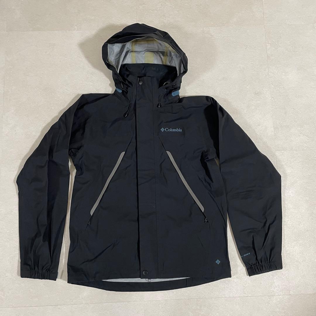 古着 Columbia マウンテンパーカー OMNI-DRY ブラック S