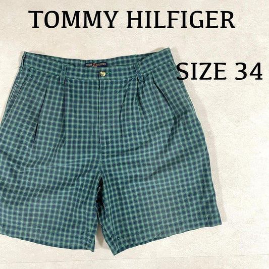 【美品】TOMMY HILFIGER ハーフパンツ サイズ34 チェック柄