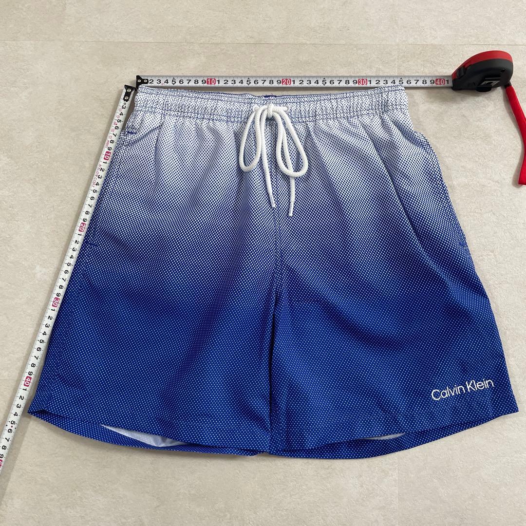 【新品未使用タグ付】Calvin Klein ブルー スイムショーツ S