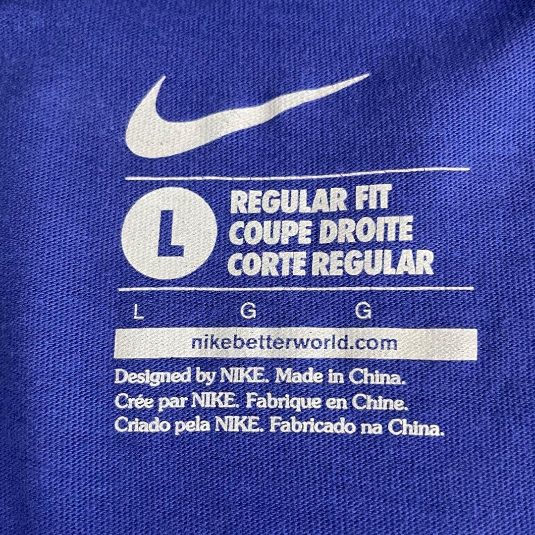 古着 NIKE 半袖Tシャツ Lサイズ ブルー