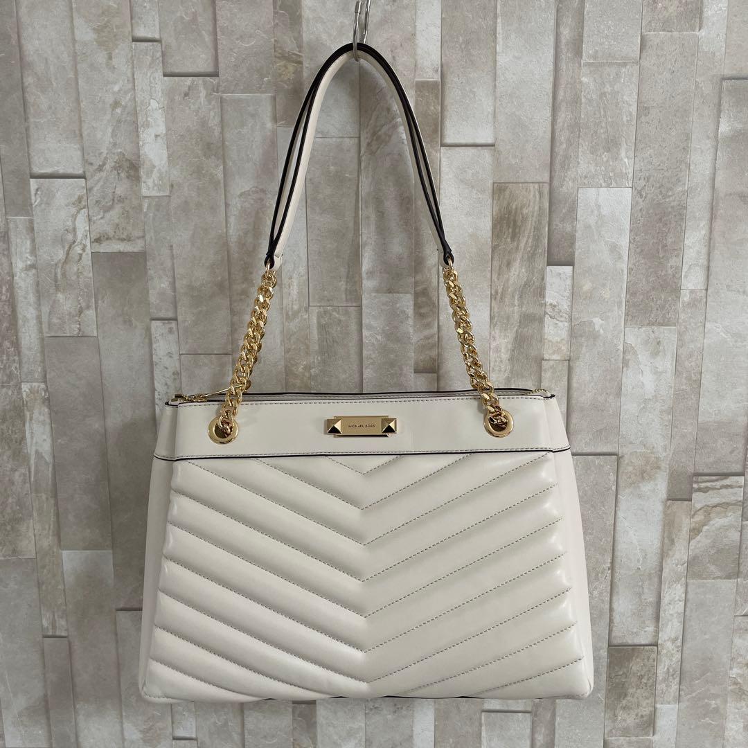 訳あり新品 MICHAEL KORS トートバッグ ホワイト