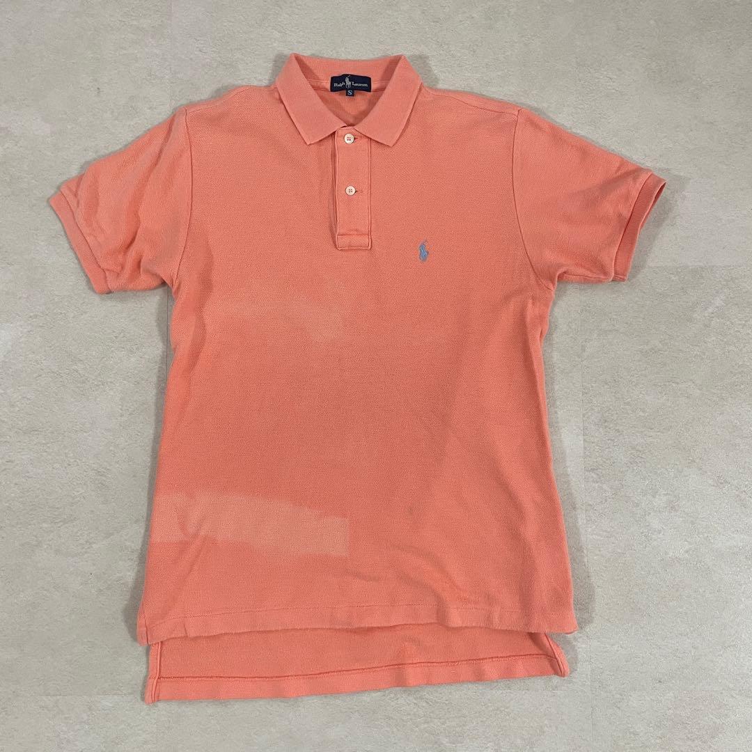 90s POLO RALPH LAUREN 半袖ポロシャツ サイズS ピンク