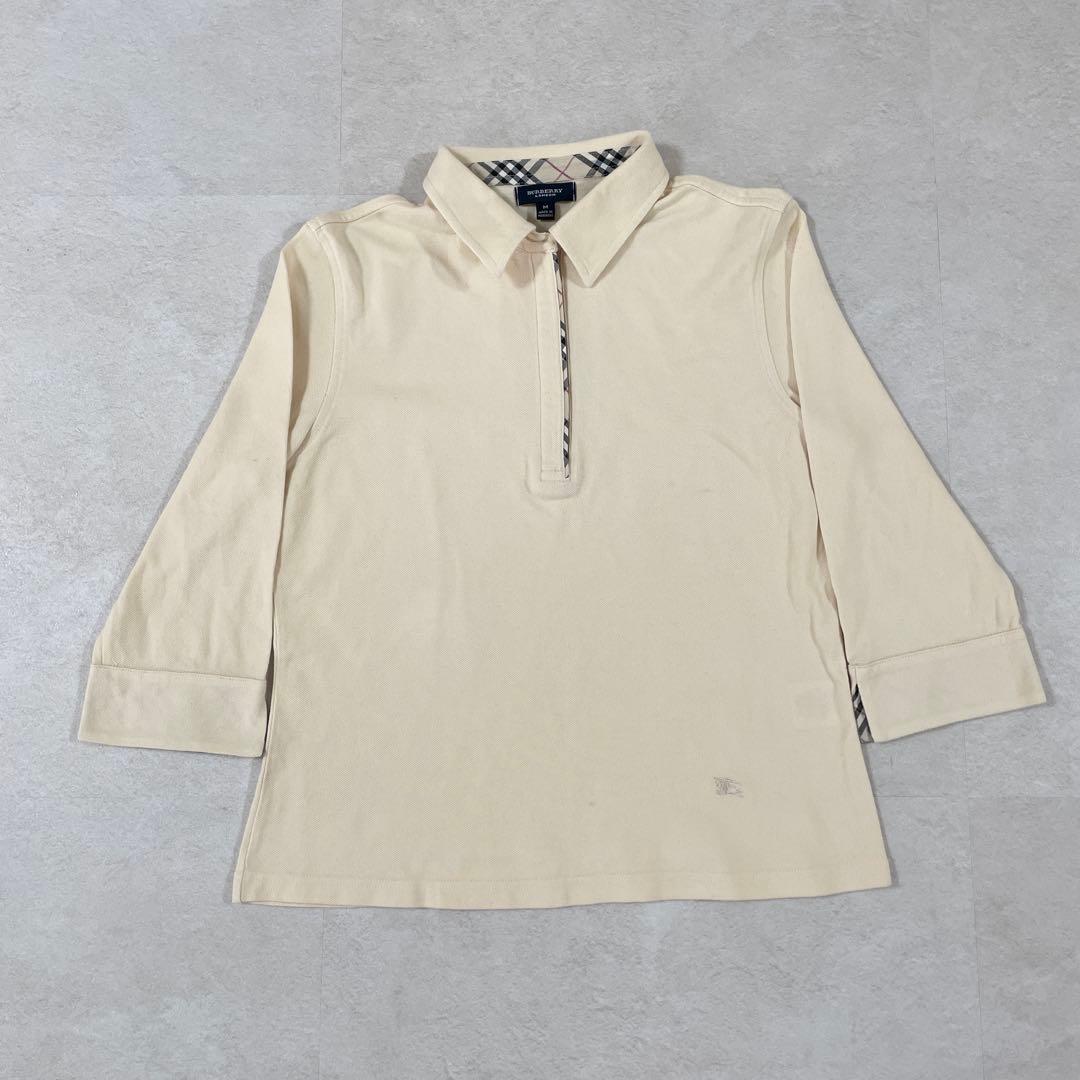 古着 BURBERRY LONDON ポロシャツ ロゴ刺繍 バーバリーチェック
