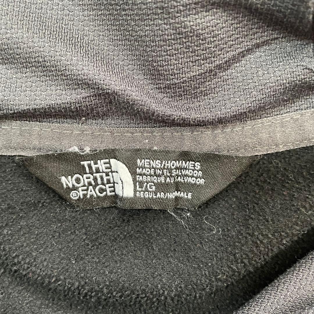 【美品】THE NORTH FACE パーカー ビッグロゴプリント ブラック L