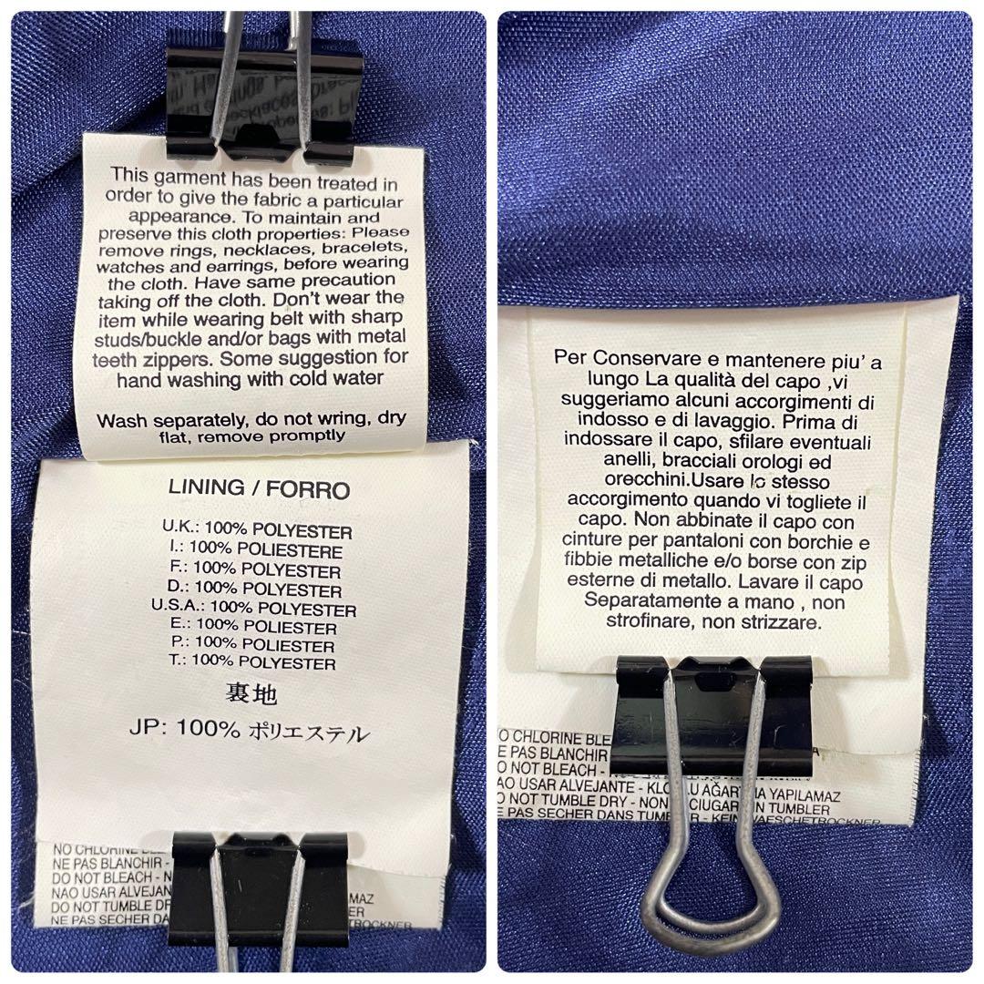 古着 DIESEL 長袖ロングTシャツ ドレープデザイン Sサイズ ブルー