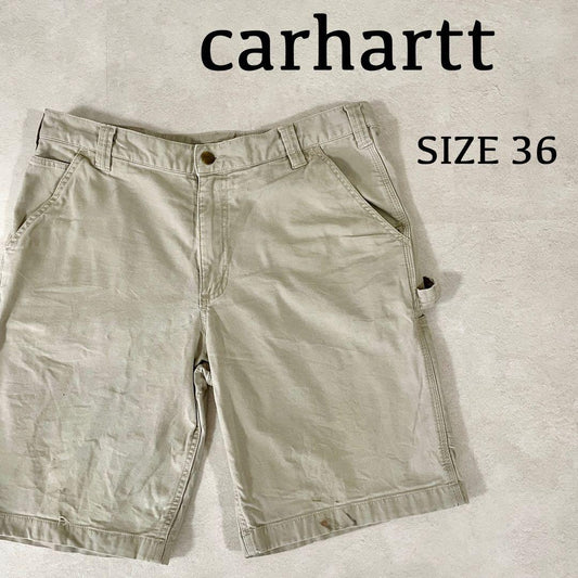 古着 carhartt ハーフパンツ BS3652 サイズ36 ベージュ