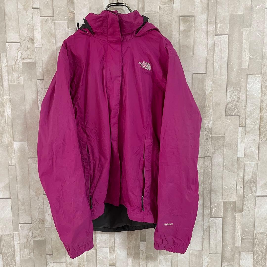 古着 THE NORTH FACE マウンテンパーカー HYVENT 紫色 L