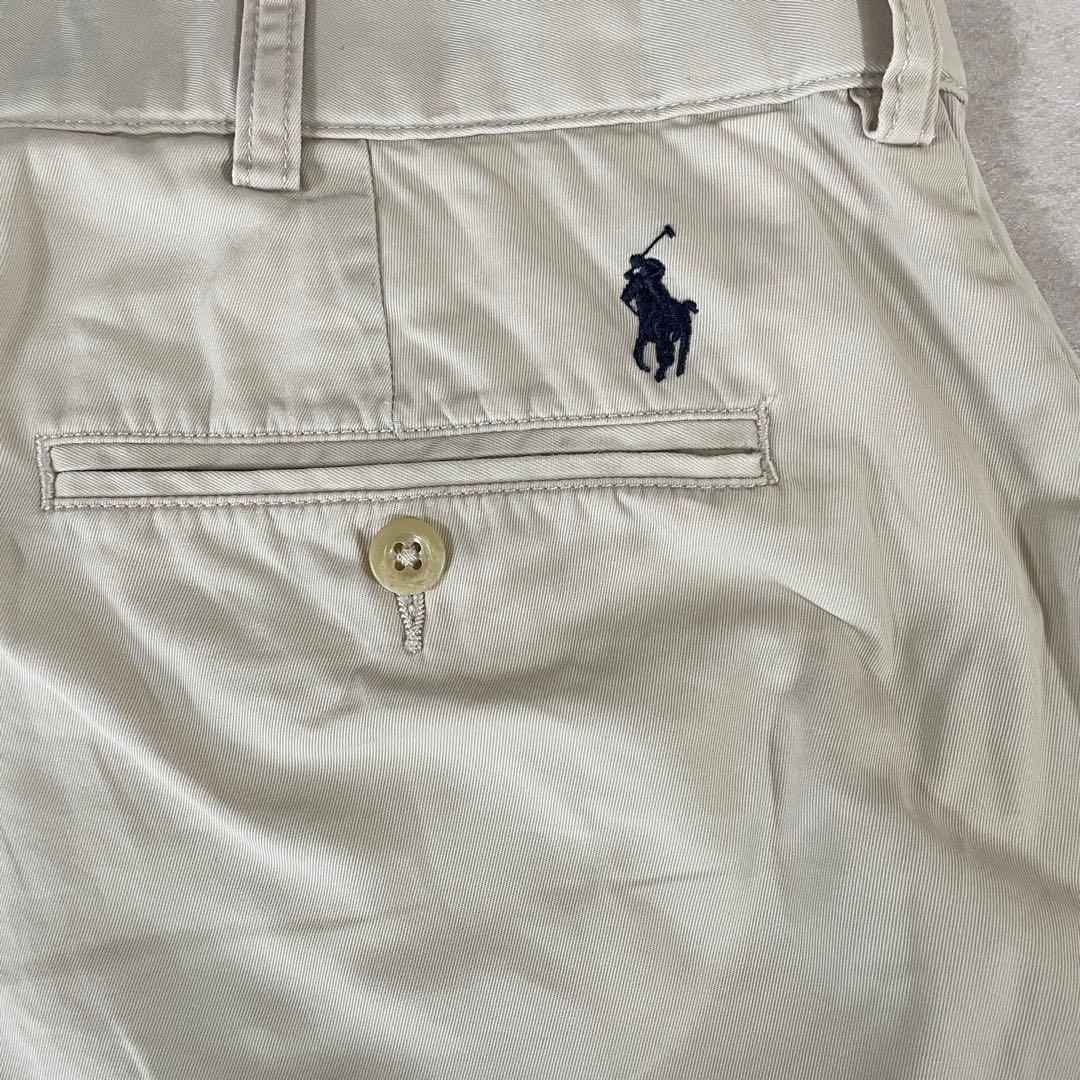 90s POLO RALPH LAUREN ハーフパンツ サイズ38 ベージュ