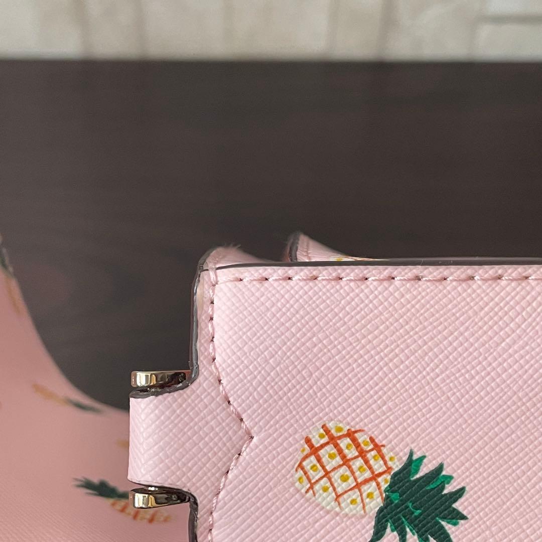 訳あり新品 kate spade ハンドバッグ パイナップル柄