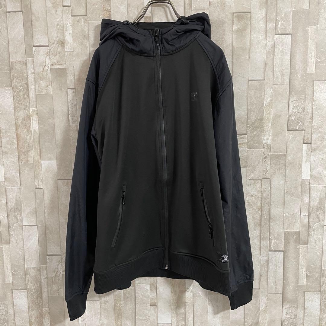 古着 DC Shoes トラックジャケット ジップアップ XL ブラック